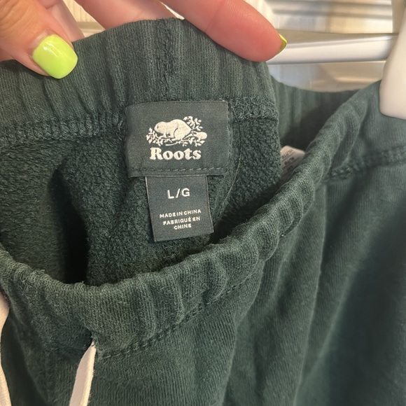 Forest Green Roots Sweat Pants - Picture 3 of 3
